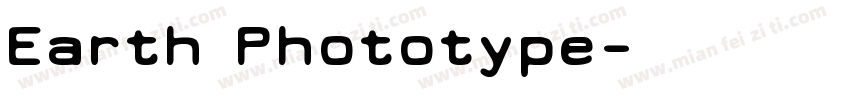 Earth Phototype字体转换